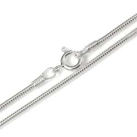 1.5MM 925 Sterling Silver Round Snake Chain Necklace - 20-30 Inch.