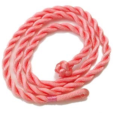 4MM Orange Pink Colored Silk Cord Necklace