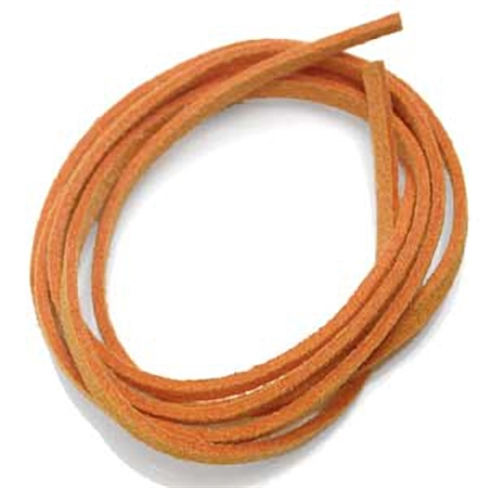 Orange Colored Imitation Leather Cord Bracelet / Necklace