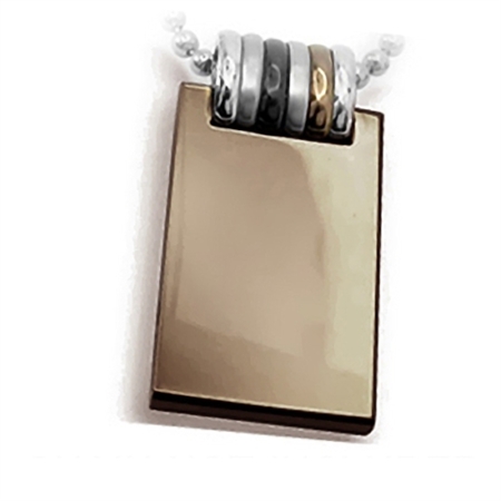 Mens Copper Tone Stainless Steel Pendant by Inori