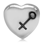 925 Sterling Silver Heart & Gender...