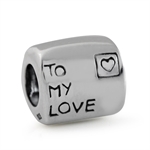 925 Sterling Silver TO MY LOVE LET...