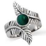 Created Malachite 925 Sterling Sil...