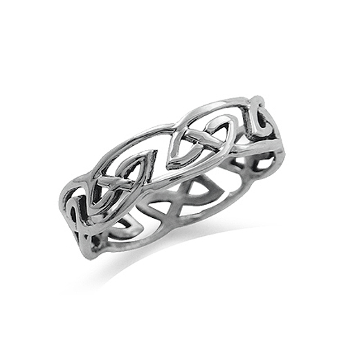 Irish Celtic Knot 925 Sterling Silver Ring Size 6,7,8,9  